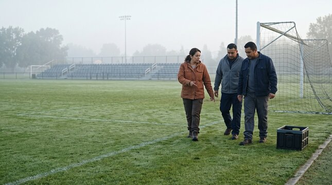 Venue team completes pre-event field walkover