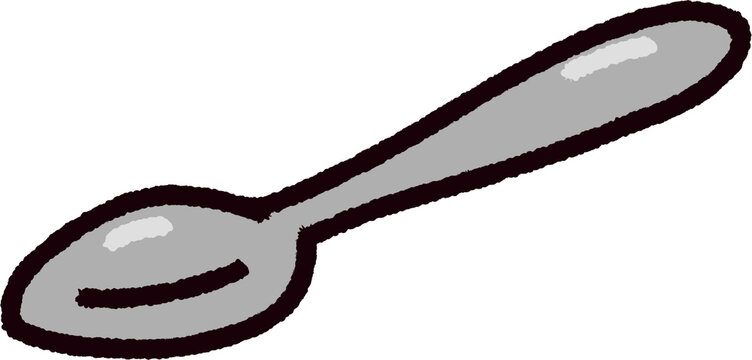 Hand drawn coffee spoon illustration