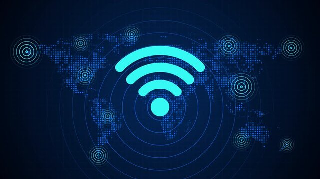 Wi-Fi technology transmits wireless Internet signals to access the Internet