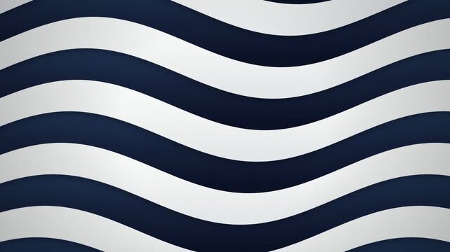 Navy blue and silver sinusoidal wave pattern seamless loop motion