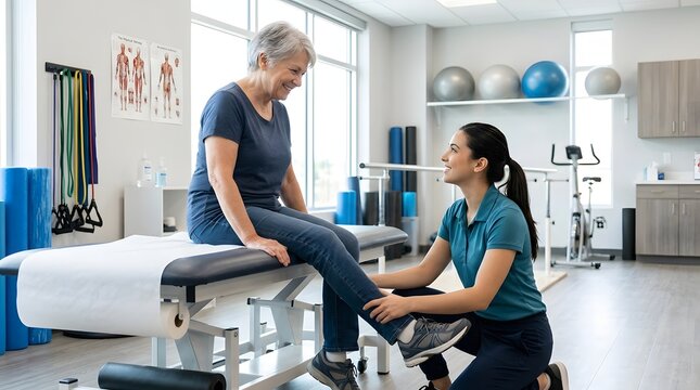 Comprehensive physical therapy for enhanced mobility pain management and functional independence in adult patients of all ages and abilities