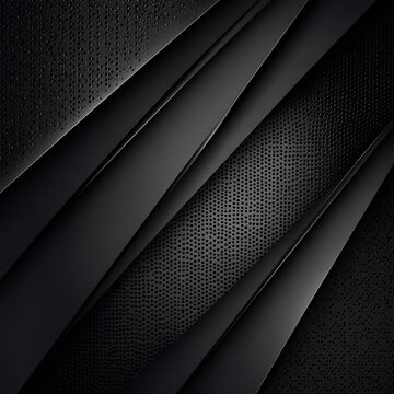 Dark abstract background with overlapping matte and perforated layers, creating a modern and sophisticated texture pattern.
