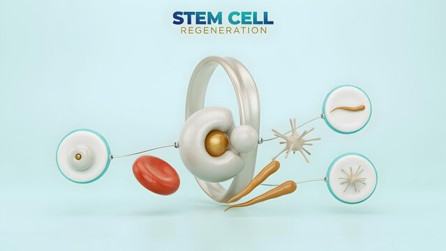 Stem cell regeneration with blood cells and biological structures