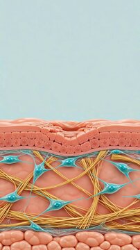 Skin Wound Healing and Tissue Repair 3D Scientific Visualization
