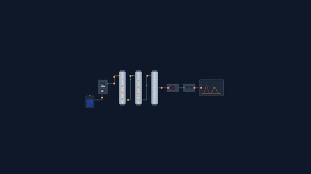 Analytical Gel Permeation Chromatography Gpc Sec Molecular Weight Distribution Schematic
