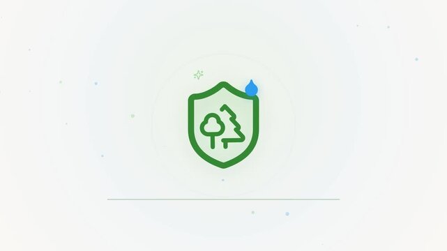 Forest Fire Prevention And Environmental Protection Vector Loop 4K