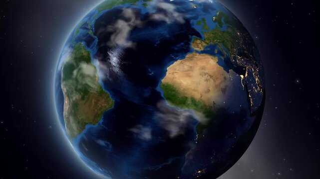 Satellite Zoom from Space to Zaria Nigeria Pin Drop