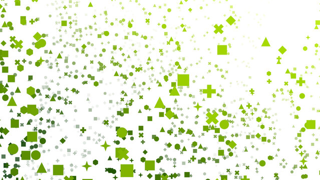 Bright yellow and lime abstract technology pattern showing complex connected geometric symbols and digital hardware lines