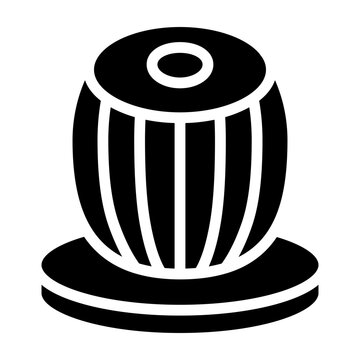 Tabla Vector Glyph Icon Design