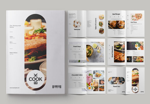 Cook Book Brochure Template Layout