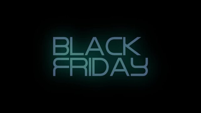 Animated black friday sign. Glitch effect friday sale. November Sale. colorful