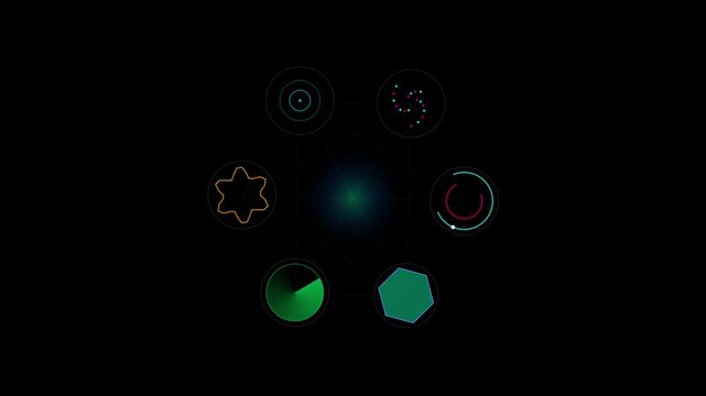 Abstract Hex-VFX Suite: A Synchronized 6-Element Cybernetic Motion ...