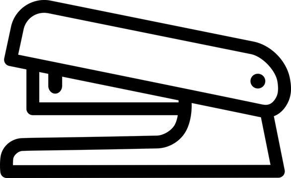 Office Stapler Icon - Stationery Office Supply Tool
