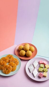 Colourful Diwali Sweets