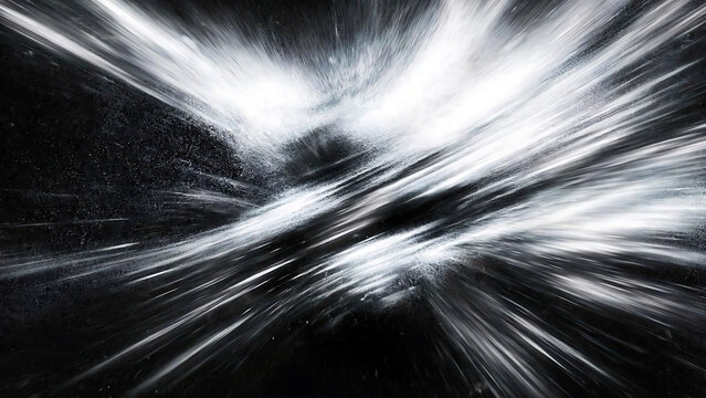 High-speed train tracks with motion blur and dark forest background illustration