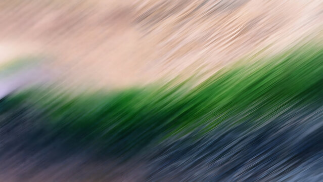Motion blur of green grass field under soft light illustration