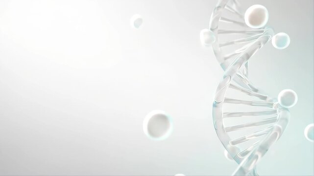 abstract medical background with white DNA