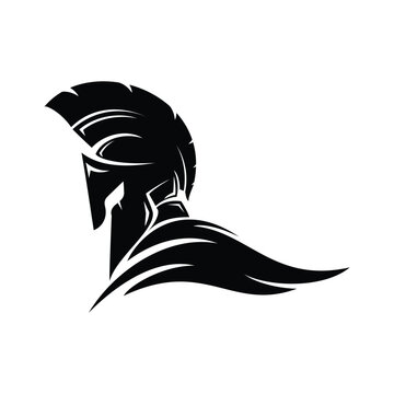 Vector illustration of a fierce Spartan warrior.