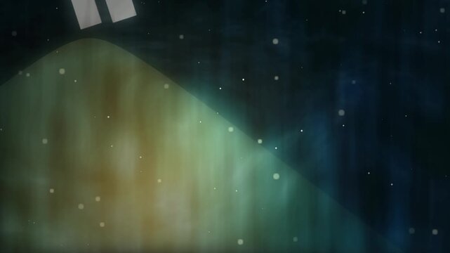 Warm sunbeams streaming through teal haze with floating dust particles, atmospheric light rays background, seamless loop, 4K UHD
