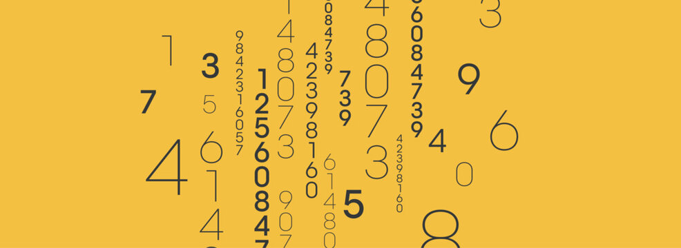 abstract background with numbers