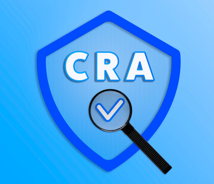 Magnifying glass on CRA compliance tick for Cyber Resilience Act. The CRA regulation is a mandatory cybersecurity requirement for products sold in the EU containing digital software for electronics