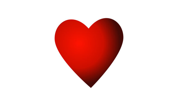 Red Heart Shape Love Symbol Valentines Day Vector Png Graphic Design[cite: 15]