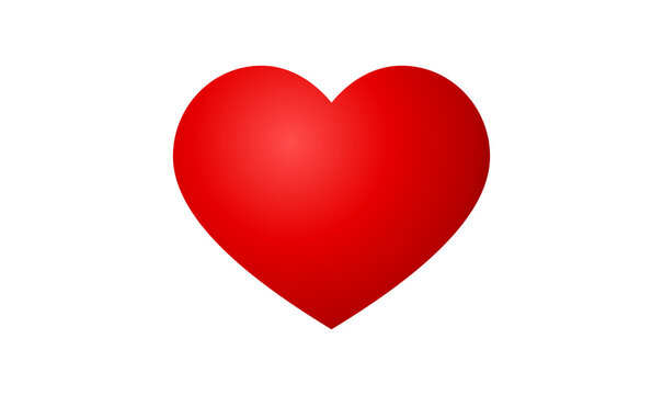Red Heart Shape Love Symbol Valentines Day Vector Png Graphic Design[cite: 15]