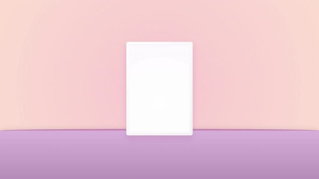 Blank vertical poster frames on shelves with alpha channel for mockup display