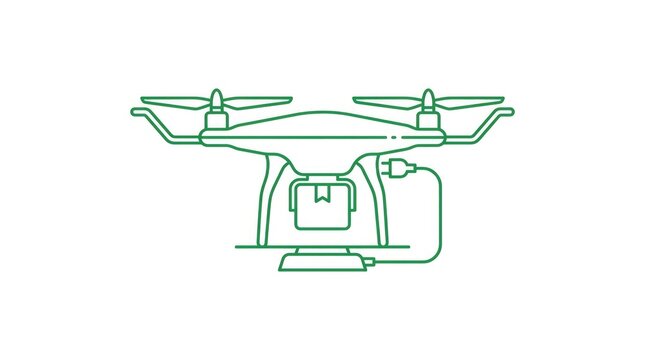 This image depicts a drone a remotely piloted aircraft often used for aerial photography surveillance and various commercial applications showcasing technological advancement