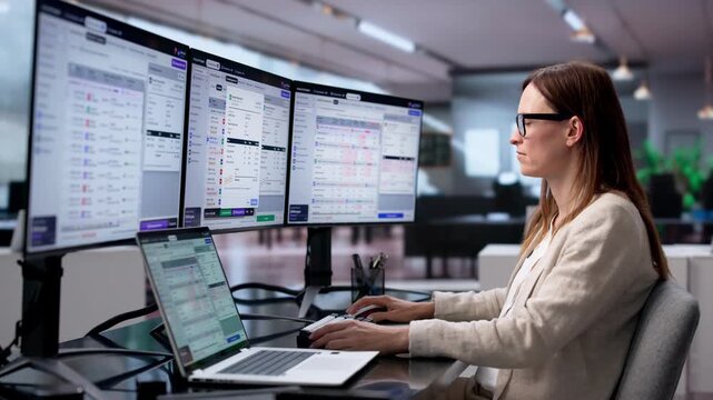 Finance Manager Reviews Invoice Approvals