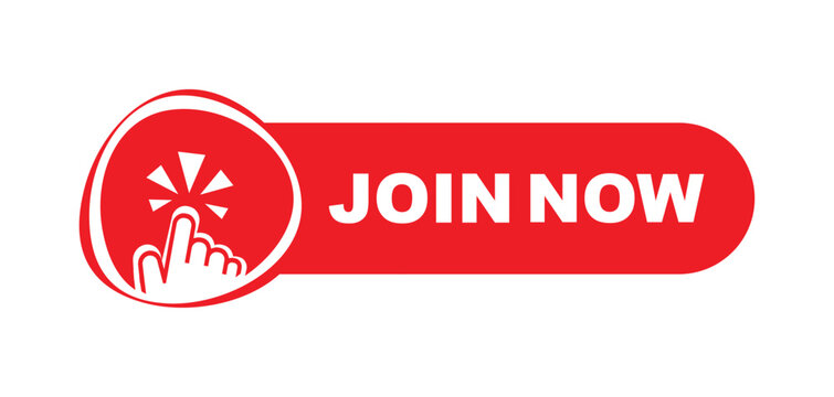join now sign on white background