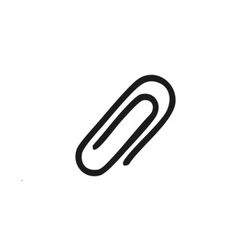 paper clip isolated on white