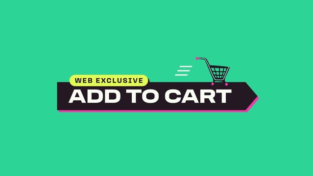 Sticker Slap Sales Titles / Bold Colorful Shopping Cart Arrow With an Exclusive Offer for Retail Promos, Online Ads and Social Media / Horizontal / Part 02