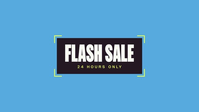 Bento Blocks Sales Titles / Bold Colorful Flash Sale With a Corner Frame and Condensed Type for Retail Promos, Online Ads and Social Media / Horizontal / Part 03