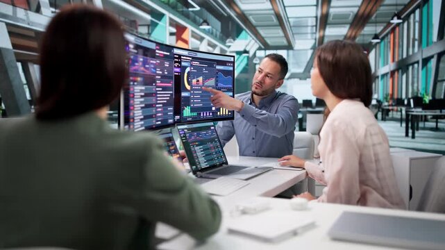 Cybersecurity Team Reviews Threat Detection Dashboard