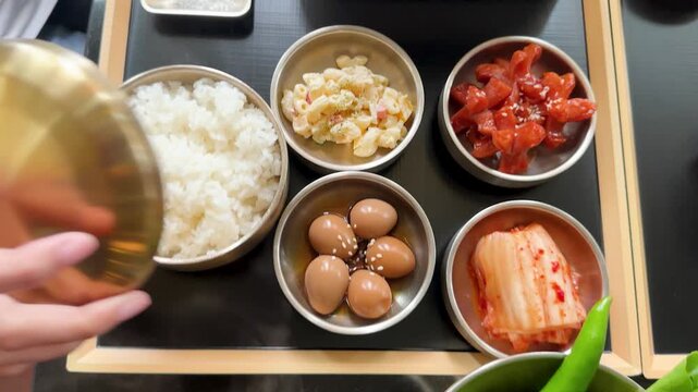 Korean Samgyeopsal Pork Belly BBQ Set with Side Dishes