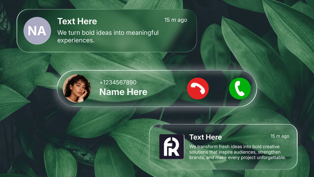 Glass Notification And Call UI