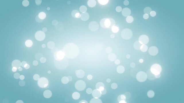 christmas blue white bokeh background circle loop