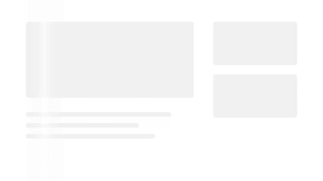 Minimalist website interface wireframe layout with content placeholders and navigation elements.