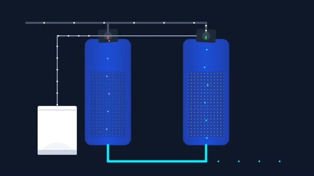 Industrial Twin Alternating Ion Exchange Water Softener System for Commercial Laundry Automation