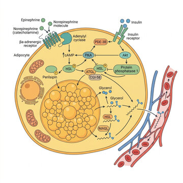 Hormonal Lipolysis in Abdominal Adipose Tissue