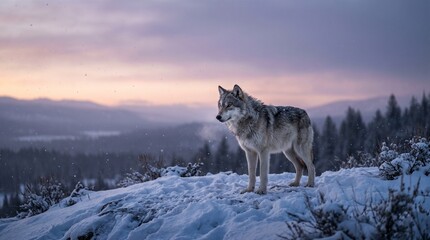wolf in snow © Seyam