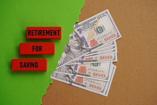 SAVING FOR RETIREMENT. A financial concept. Accumulating sufficient wealth and a continuous or passive income to sustain one&rsquo;s lifestyle after leaving permanent employment