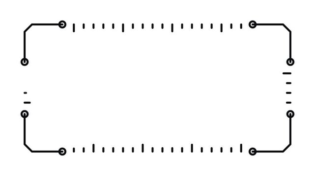 Animated Viewfinder Frame With Dashed Corner Marks
