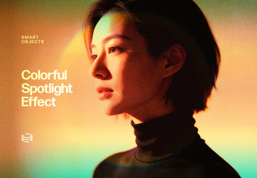 Colorful Spotlight Effect For Poster And Social Media Design