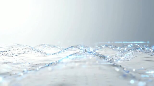 abstract technology particles mesh background