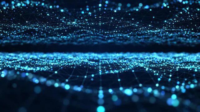 abstract technology particles mesh background
