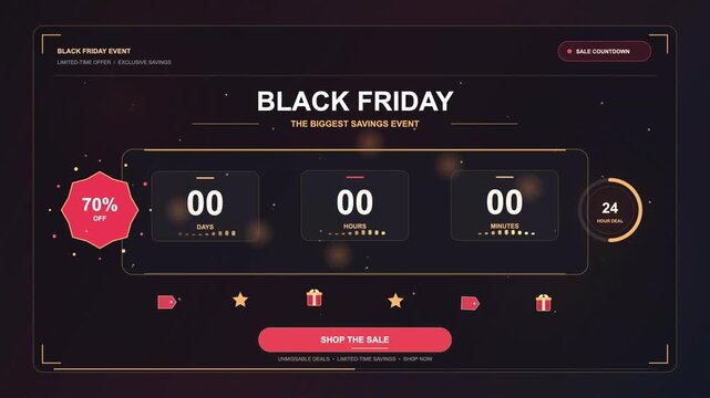 Black Friday discount countdown