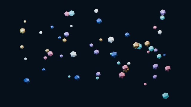 Floating Faceted Particle Field