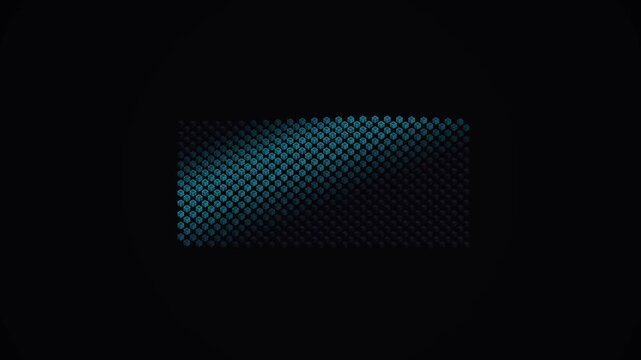 Cybernetic Diamond Grid Pattern Motion Background with Sweeping Diagonal Teal Glow and Shimmering Light Beam in 4K video